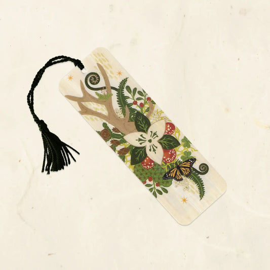 Wood Bookmark with Tassel By Little Gold Fox Designs